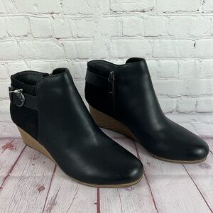 Dr. Scholl's Memory Foam Wedge Heel Karlie Booties Size 11